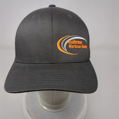 Aubree Wartman Racing Fitted Hat Gray L/XL Flexfit Embroidered Port Authority