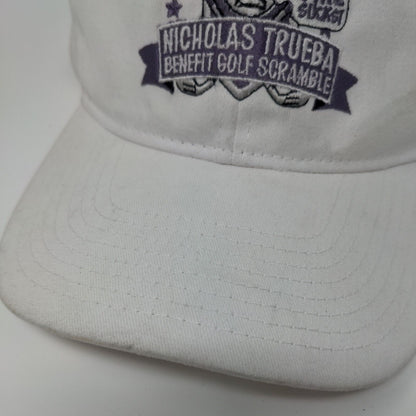 Nicholas Trueba Benefit Golf Scramble Strapback Hat White OSFM Hit Wear