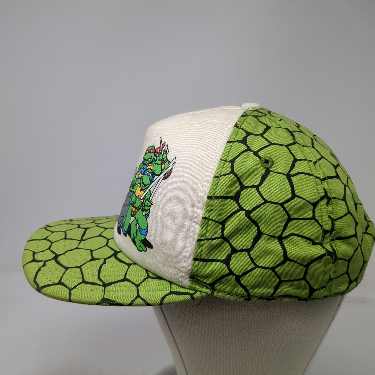 Teenage Mutant Ninja Turtles 5 Panel Green One Size Shell Print Snapback Hat