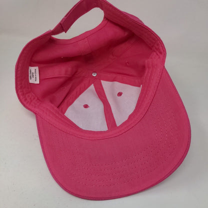 Unbranded Strapback Hat Pink OSFM Adjustable Outdoor 6 Panel Blank