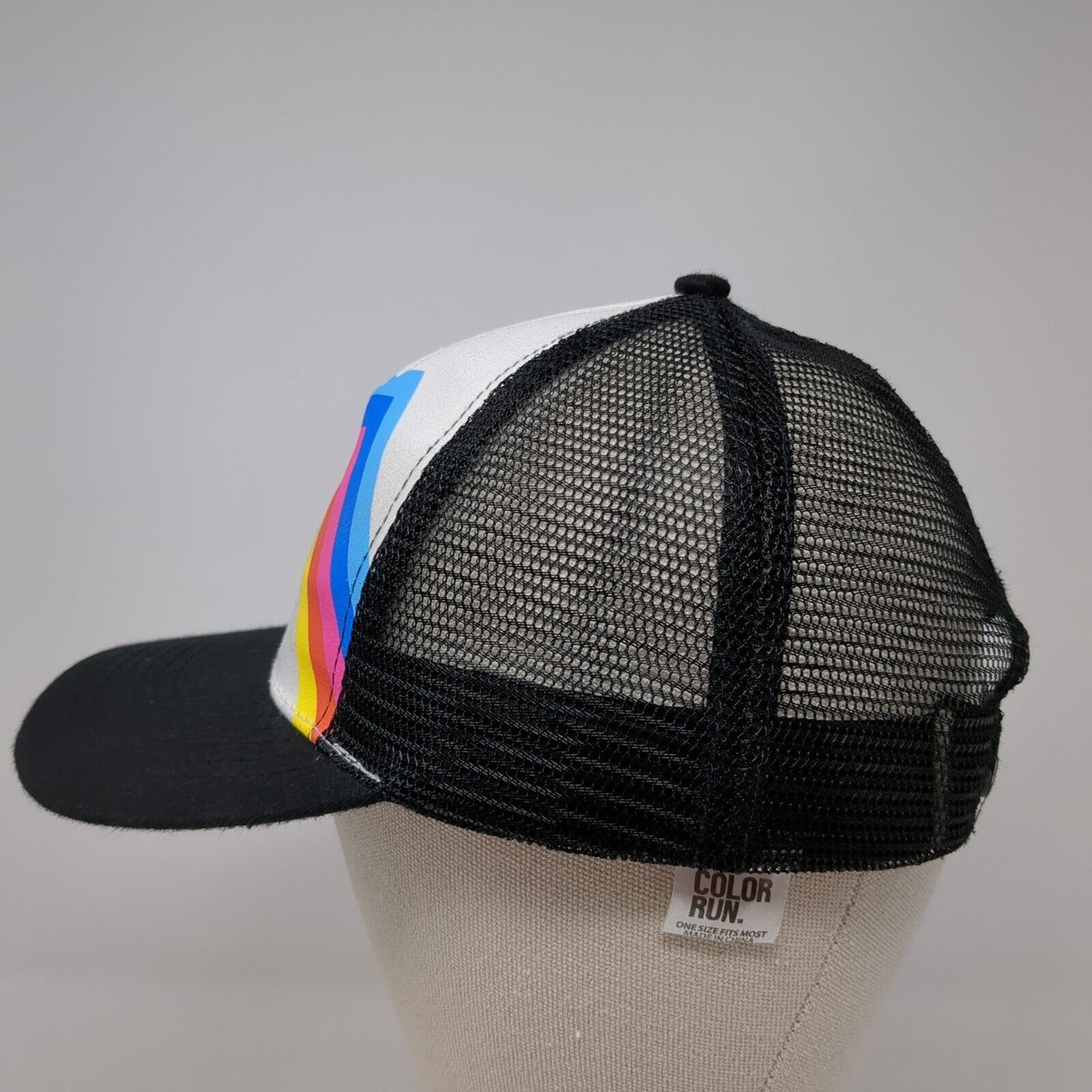 The Color Run Snapback Trucker Hat Multicolor One Size Adjustable Mesh Back