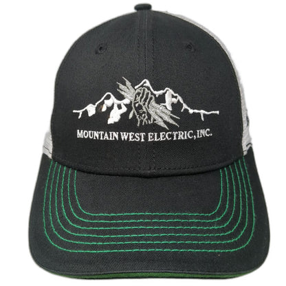The Identity Group Baseball Cap Black One Size Mountain West Electric Mesh Hat