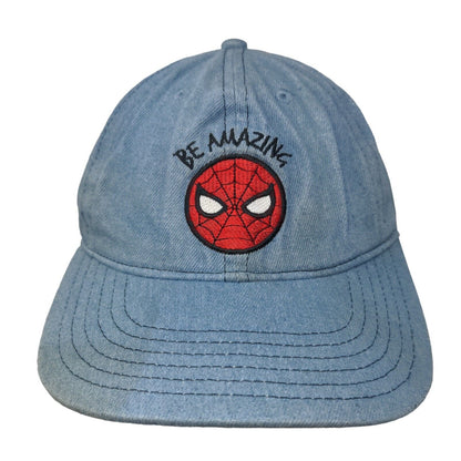 Be Amazing Spider-Man Adult Slideback Hat Blue 56-60 cm Embroidered Disney Parks