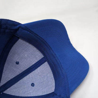L&R Hauling Strapback Hat Blue One Size Adjustable Vented Holes 6 Panel