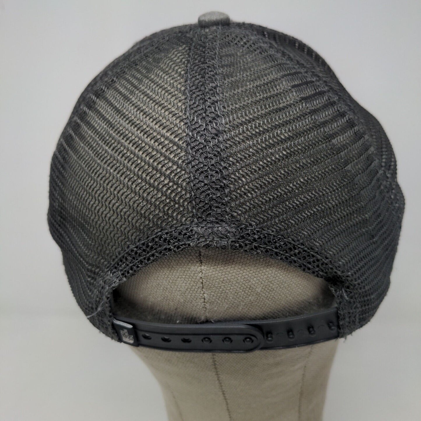 The North Face Men's Snapback Mesh Back Hat Gray Blue Size OS Patch Logo
