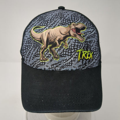 Trex Dinosaur Youth Snapback Hat Black OS Adjustable 6 Panel Jurassic World