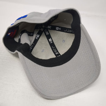 New Era Chicago Cubs MLB Baseball Cap Gray M 39THIRTY Stretch Fit Curved Brim