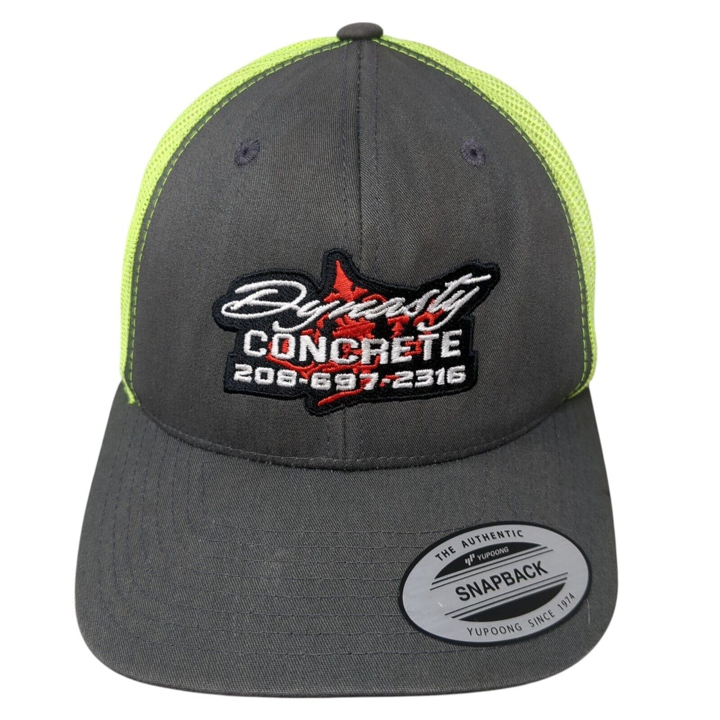 Dynasty Concrete 208-697-2316 Snapback Trucker Hat Multi OS Classics Yupoong