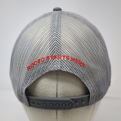 The Game Trucker Hat Gray One Size PRCA Youth Camps Rodeo Starts Here Snapback