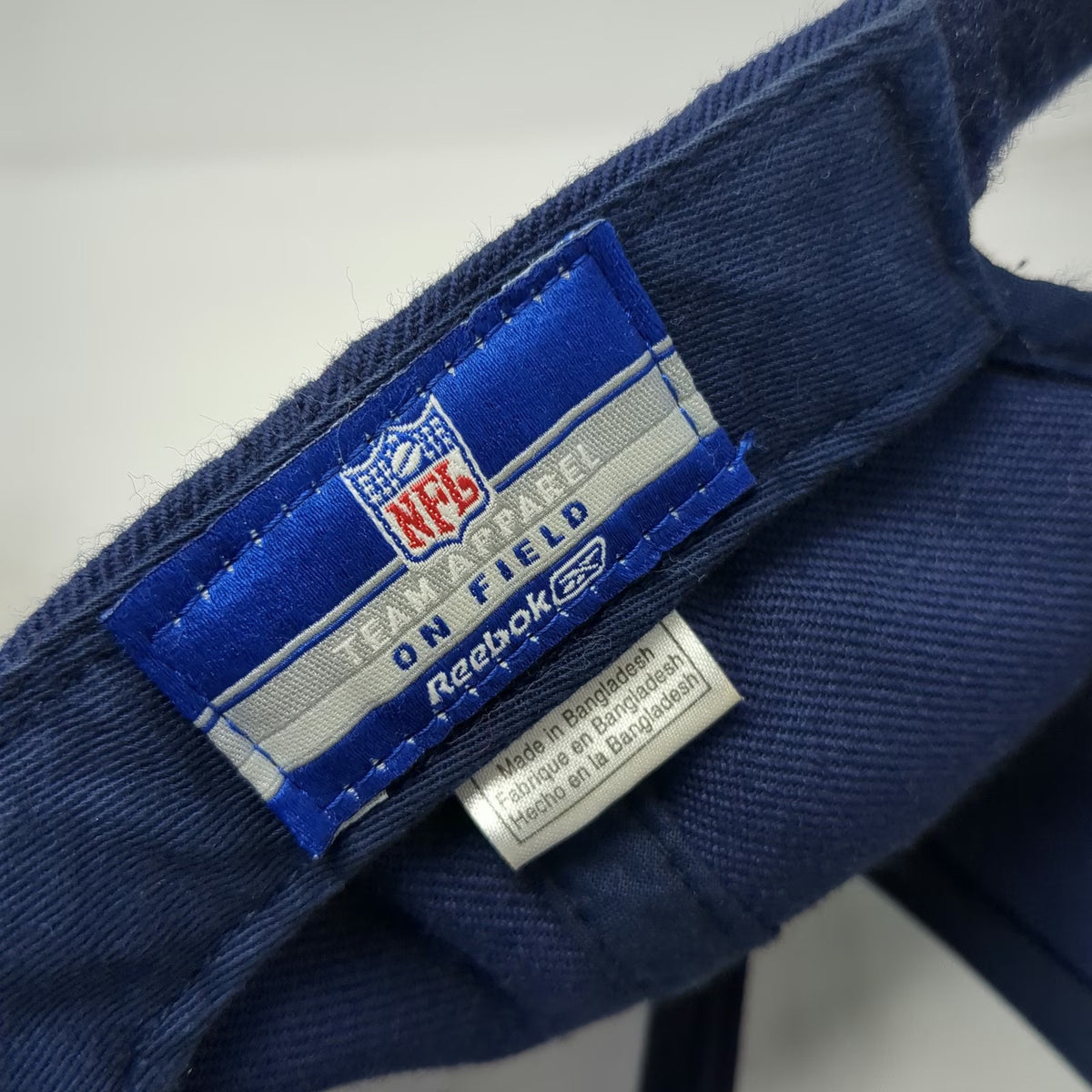 Reebok Denver Broncos NFL Blue Cap One Size Strapback Embroidered Orange White