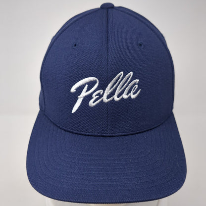 Pellce Fitted Hat Blue L/XL Embroidered Stretch Flexfit Sport-Tek