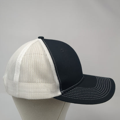 Sunroc Snapback Mesh Back Trucker Hat Black One Size Port Authority