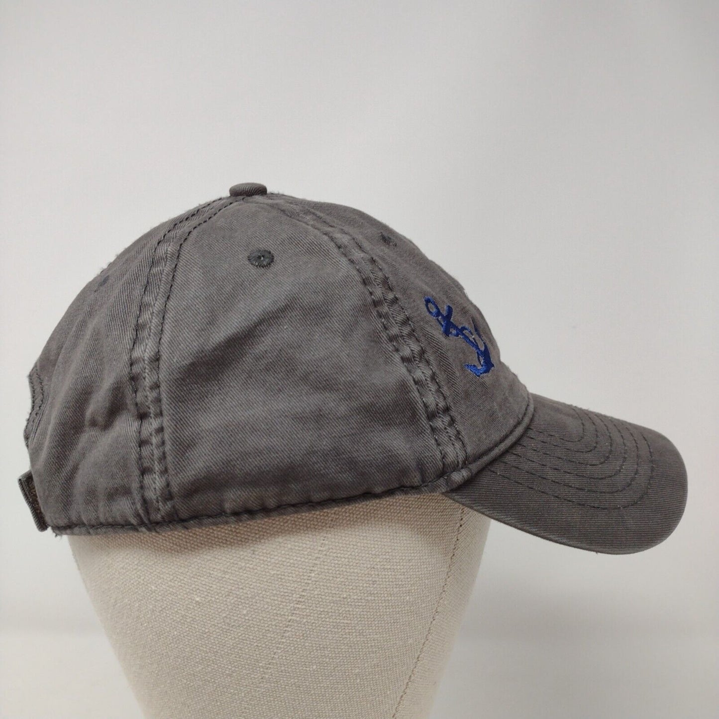 Ocean Shores Washington Strapback Hat Gray OSFA Embroidered Jacobson