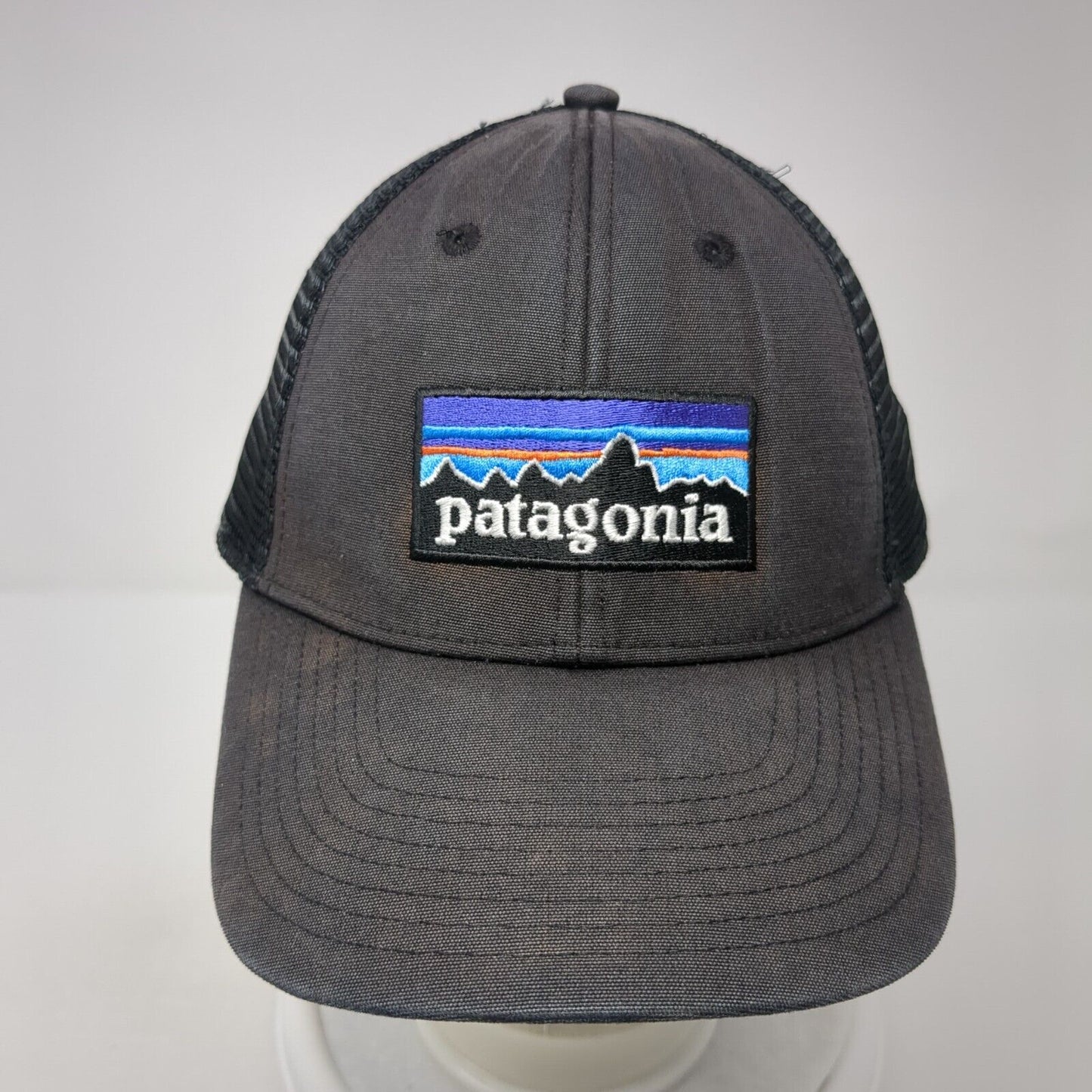 Patagonia Snapback Mesh Back Trucker Hat Black One Size Adjustable