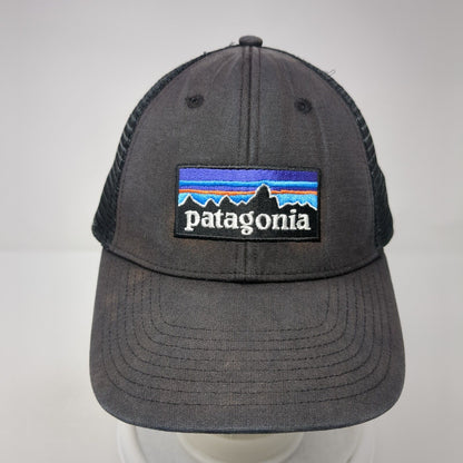 Patagonia Snapback Mesh Back Trucker Hat Black One Size Adjustable