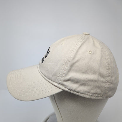 Adidas Trefoil Slideback Hat Tan One Size Adjustable Embroidered Logo