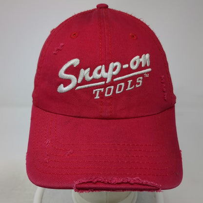 Wild Snap-on Tools Baseball Cap Red One Size Distressed Embroidered Logo Hat