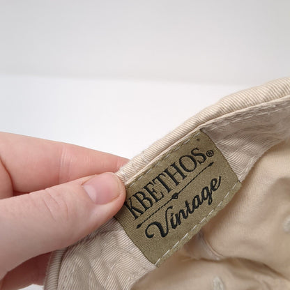 Mom Of Boys Strapback Hat Tan One Size Adjustable KB ETHOS Vintage