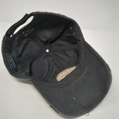 Life Is Good Patch Strapback Hat Gray One Size Adjustable 6 Panel