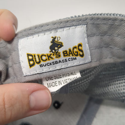 Buck's Bags Baseball Cap Gray Black Silver One Size Western Trailers Truck Hat