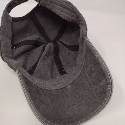 Unbranded Slideback Hat Gray OSFA Adjustable 6 Panel Blank Solid