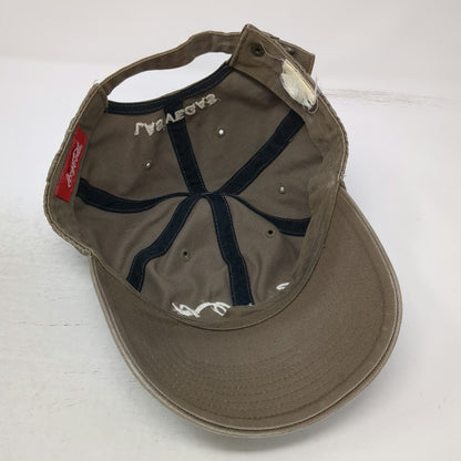 Coca-Cola Baseball Cap Brown White One Size Las Vegas Embroidered Hat Slideback