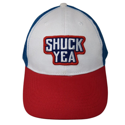 Shuck Yea Strapback Mesh Back Trucker Hat Multi 59cm Joe's Crab Shack