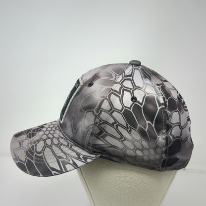 Kryptek Baseball Cap Gray One Size Camo Typhon Spartan Patch Strapback hat