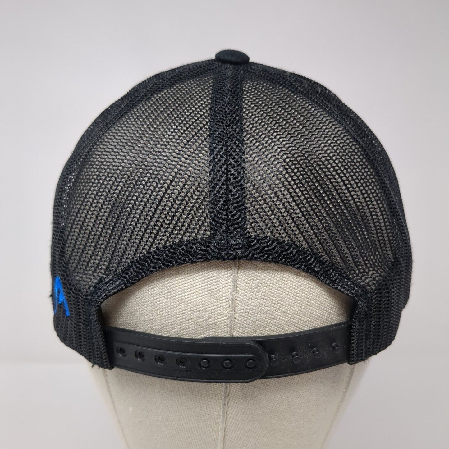 KORE Snapback Mesh Back Trucker Hat Black OSFA The Classics Yupoong