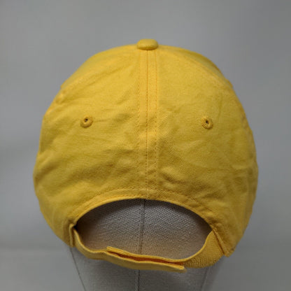 Unbranded Strapback Hat Yellow One Size Adjustable Solid 6 Panel Blank