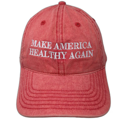 Otto Baseball Cap Red One Size Make America Healthy Again Kennedy Slideback Hat