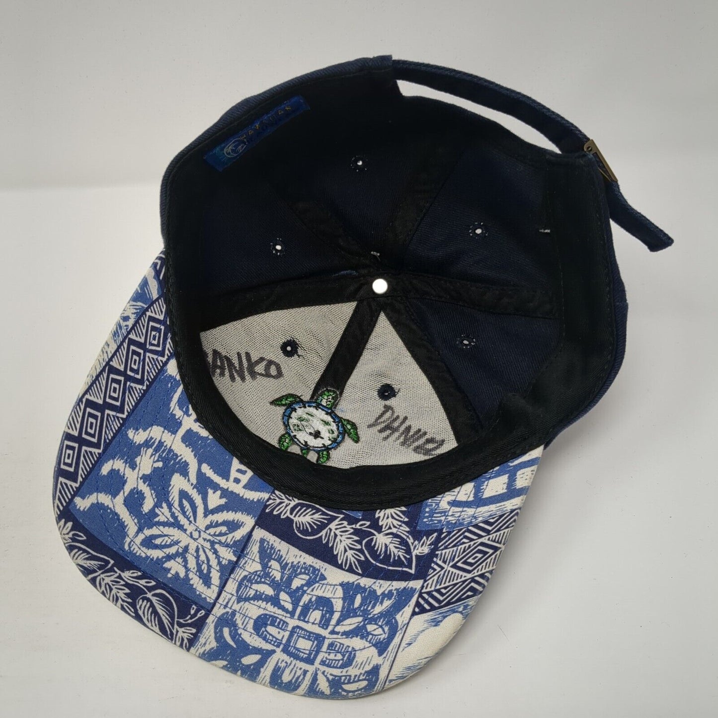 Hawaii Slideback Baseball Cap Blue One Size Adjustable Embroidered 6 Panel