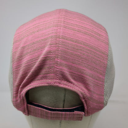 Pistil 5 Panel Pink One Size Mesh Back Strapback Hat Embroidered Logo