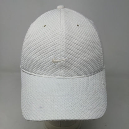 Nike Men's Strapback Hat White Embroidered Swoosh Logo Adjustable