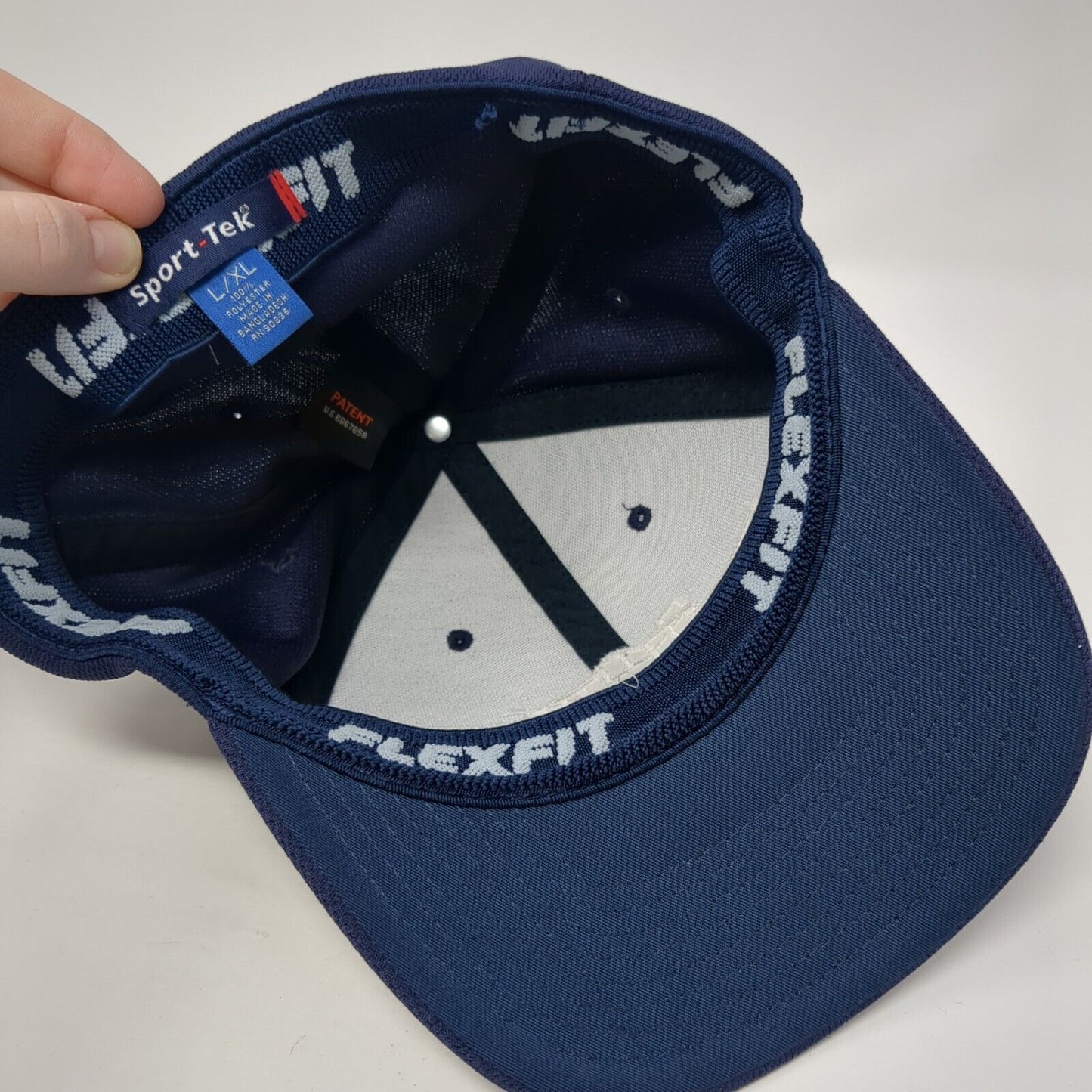 Ready-Frame Precision Packages by BMC Fitted Hat Blue L/XL Flexfit Sport-Tek
