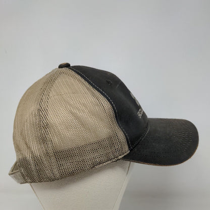 Squincher Hydration Men's Strapback Mesh Back Hat Brown OSFM Distressed