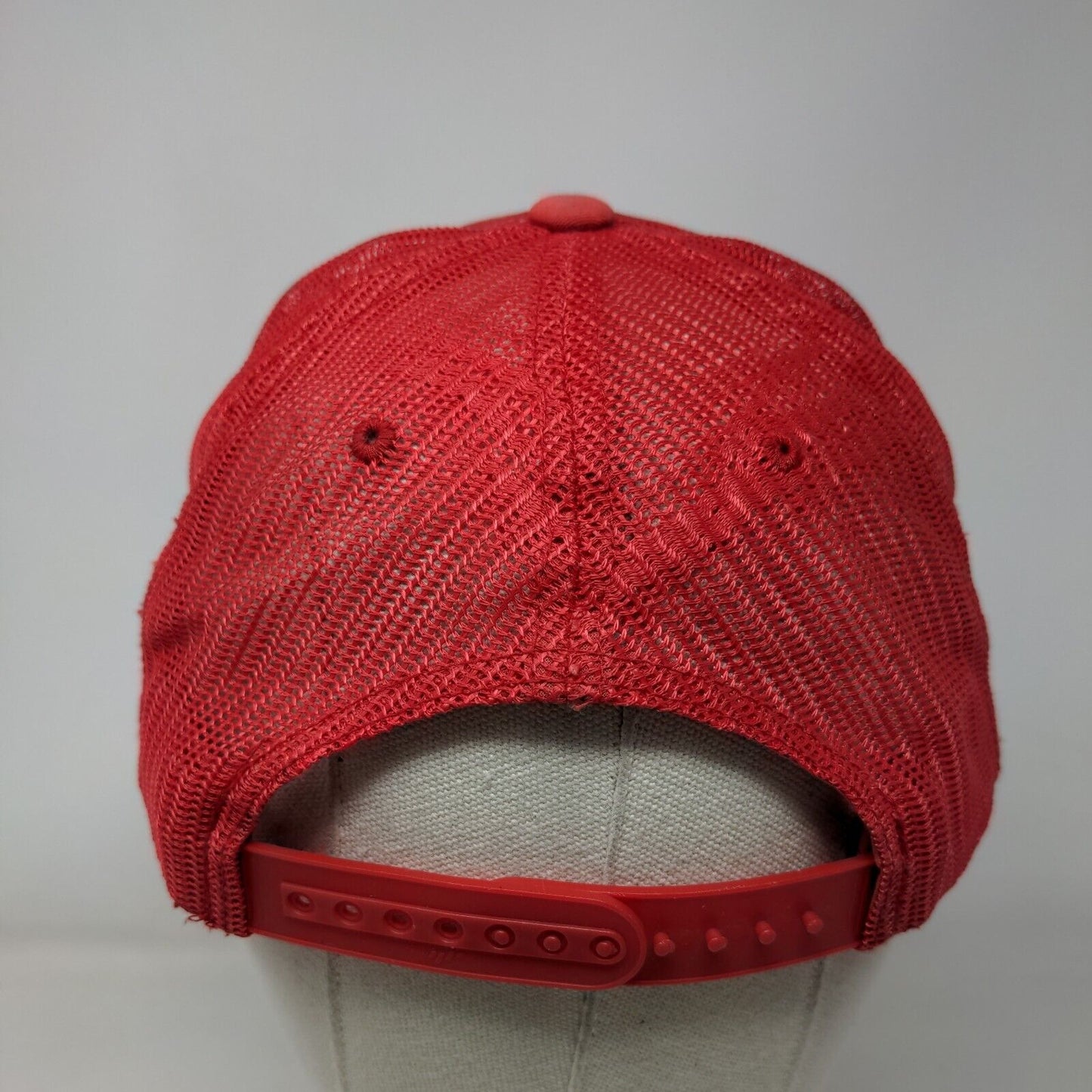 Positive Vibes Only High Ends Snapback Trucker Hat Red OS Mesh Back Yupoong