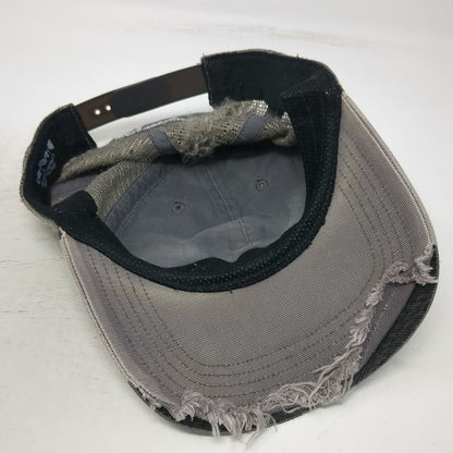 Carhartt Trucker Hat Gray One Size Mesh Back Canvas Patch Snapback Workwear Logo