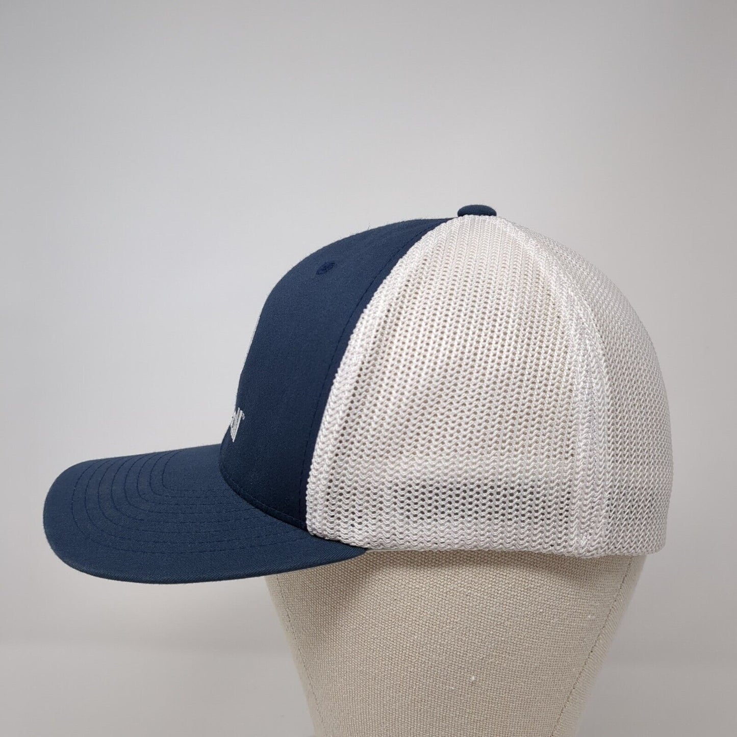 Spikeball Fitted Mesh Back Trucker Hat Blue One Size Stretch Yupoong