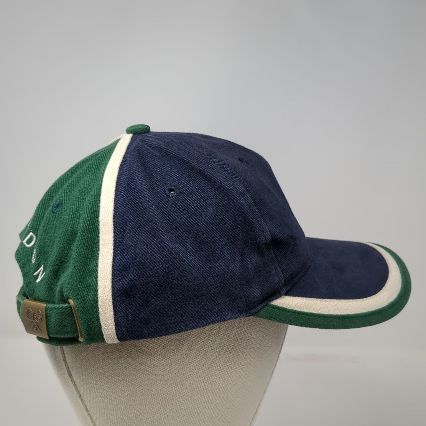 Wimbledon Championships Baseball Cap Blue Green White Tennis Museum Hat Vintage