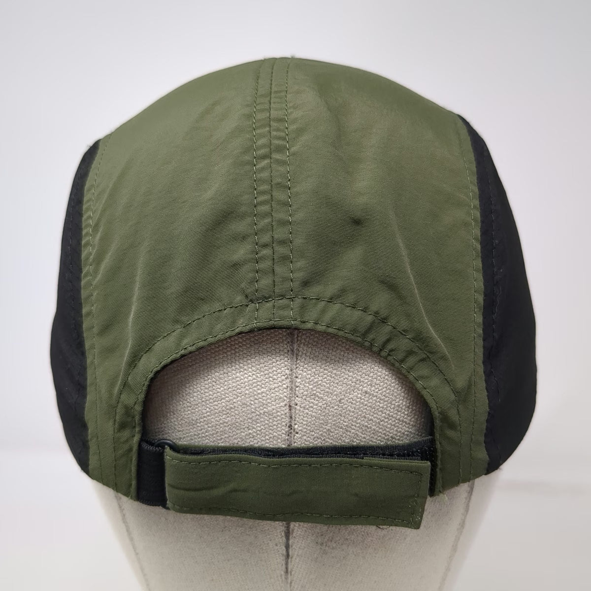 Float 5 Panel Hat Green Black Yellow OS Strapback Flat Brim Nylon FI2F8 Outdoor