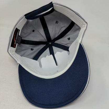 Gulf Shores Strapback Hat Blue OSFA Embroidered Colorblock Bio-Domes