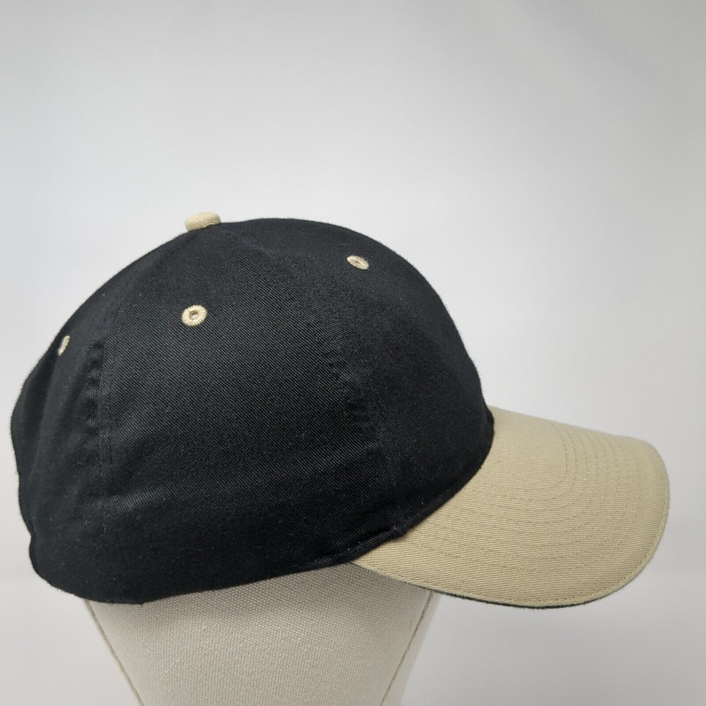 Otto Slideback Hat Black One Size Adjustable Colorblock Vented Holes 6 Panel