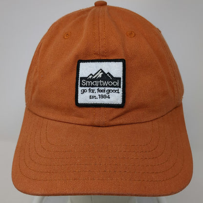 Smartwool Baseball Cap Orange One Size Cotton Patch Logo Adjustable Strap Hat