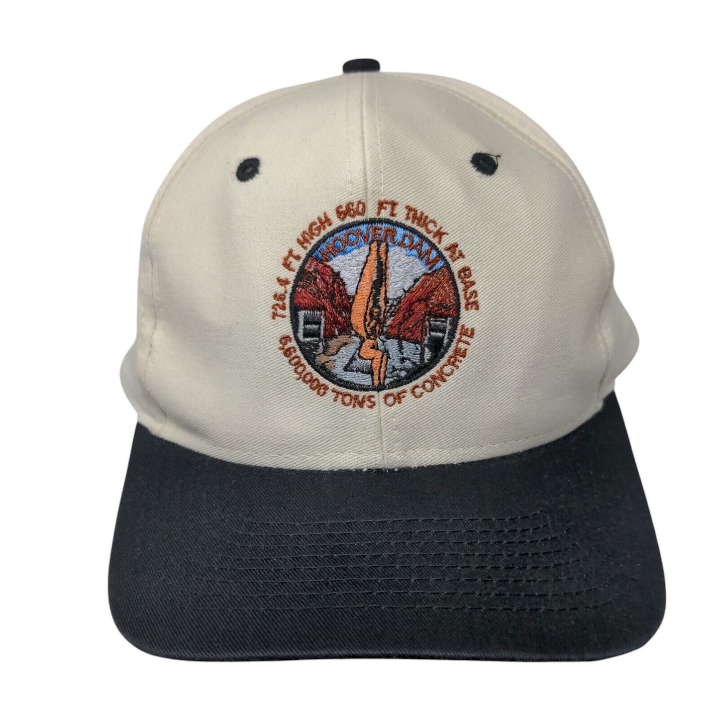 Hoover Dam 660 Ft 6,600,000 Tons Snapback Hat Multicolor OSFA Embroidered Cameo