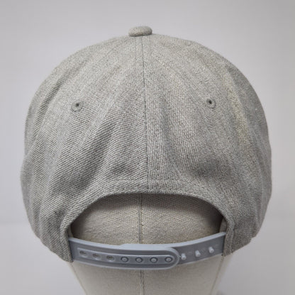 The Classics Yupoong Snapback Hat Gray One Size Adjustable 6 Panel Blank