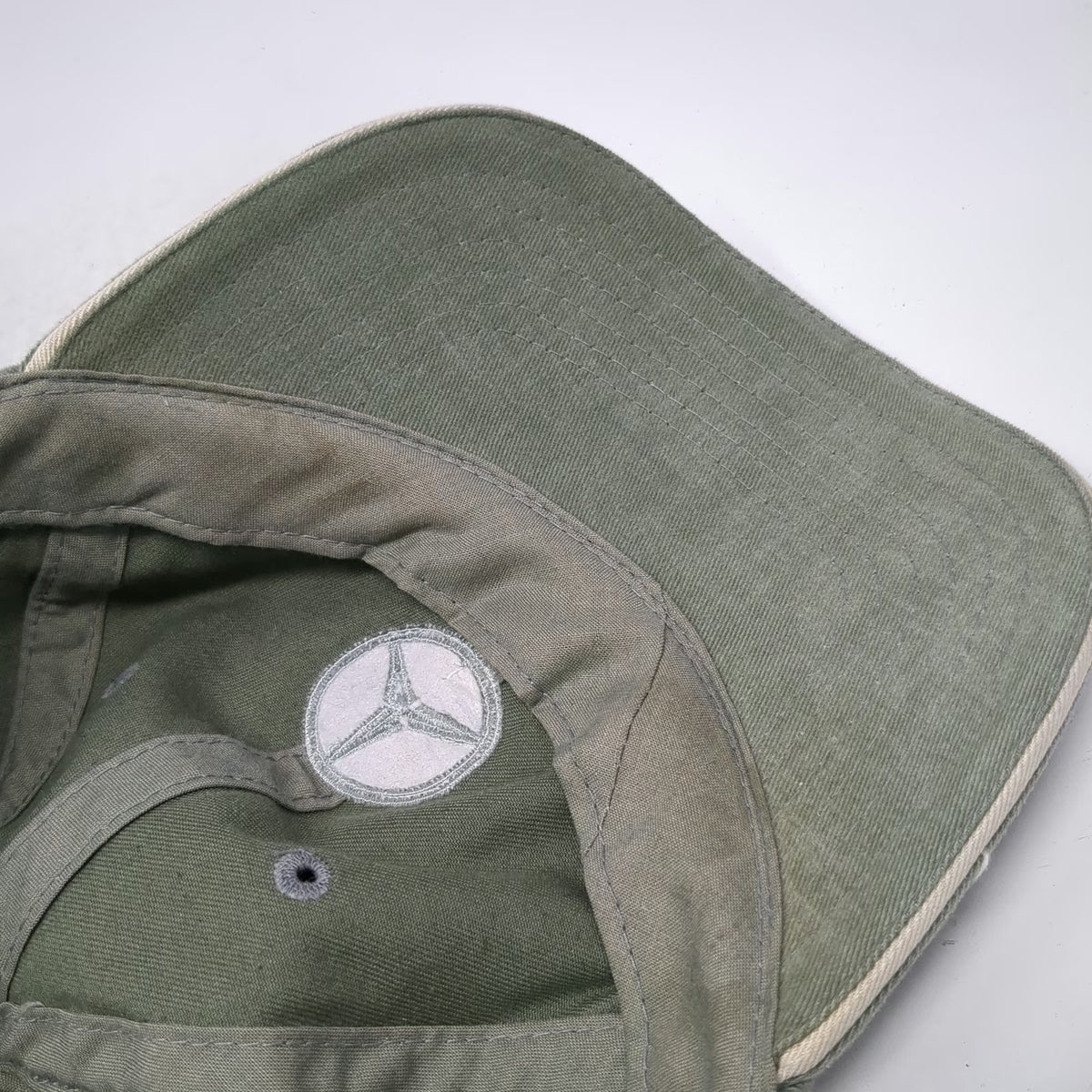 Mercedes-Benz Baseball Cap Green One Size Slideback Embroidered Logo Cotton Hat