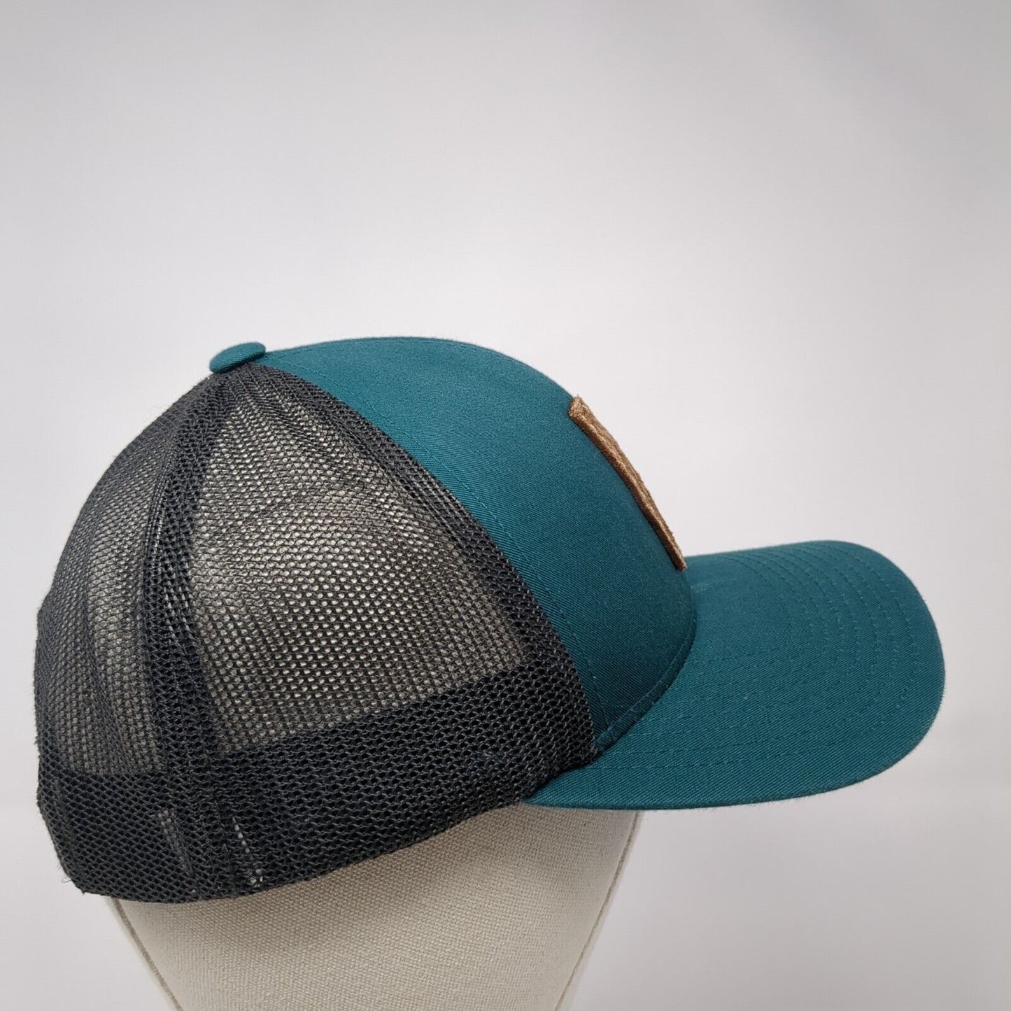 Idaho Snapback Trucker Hat Green One Size Adjustable Mesh Back Pacific Headwear