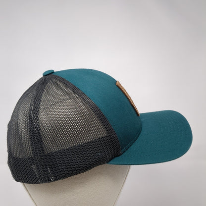 Idaho Snapback Trucker Hat Green One Size Adjustable Mesh Back Pacific Headwear