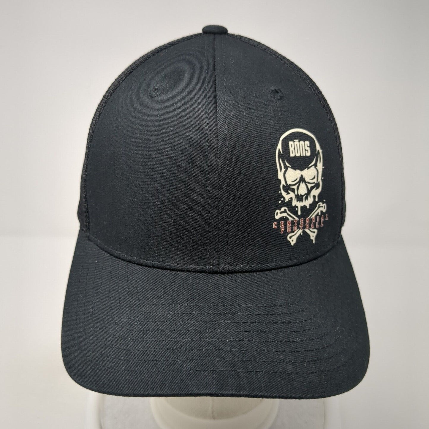 Centennial Football Bons Snapback Trucker Hat Black OS 110 Flexfit Mesh Yupoong